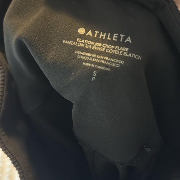 Athleta ribbed elation crop flare size small - Picture 3 of 3
